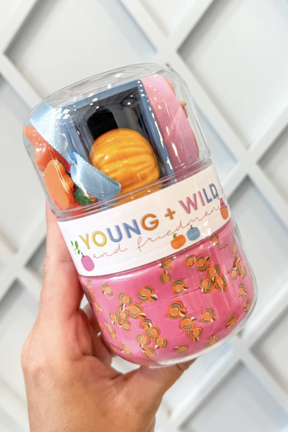 Grab & Go Dough Jar - Pastel Pumpkins