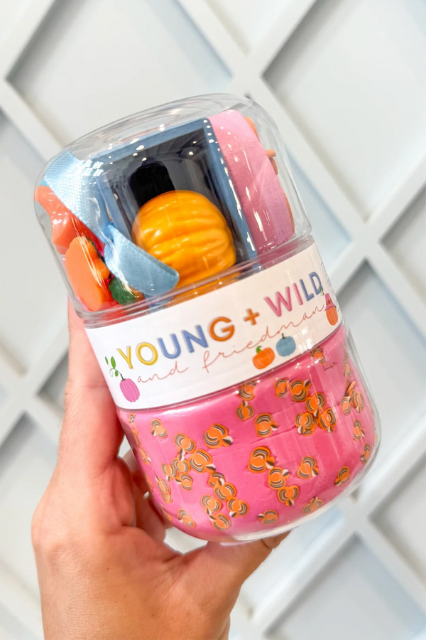 Grab & Go Dough Jar - Pastel Pumpkins