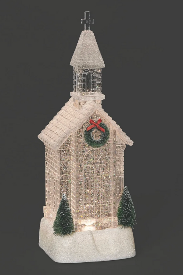 RM Lighted Skinny Swirl Church