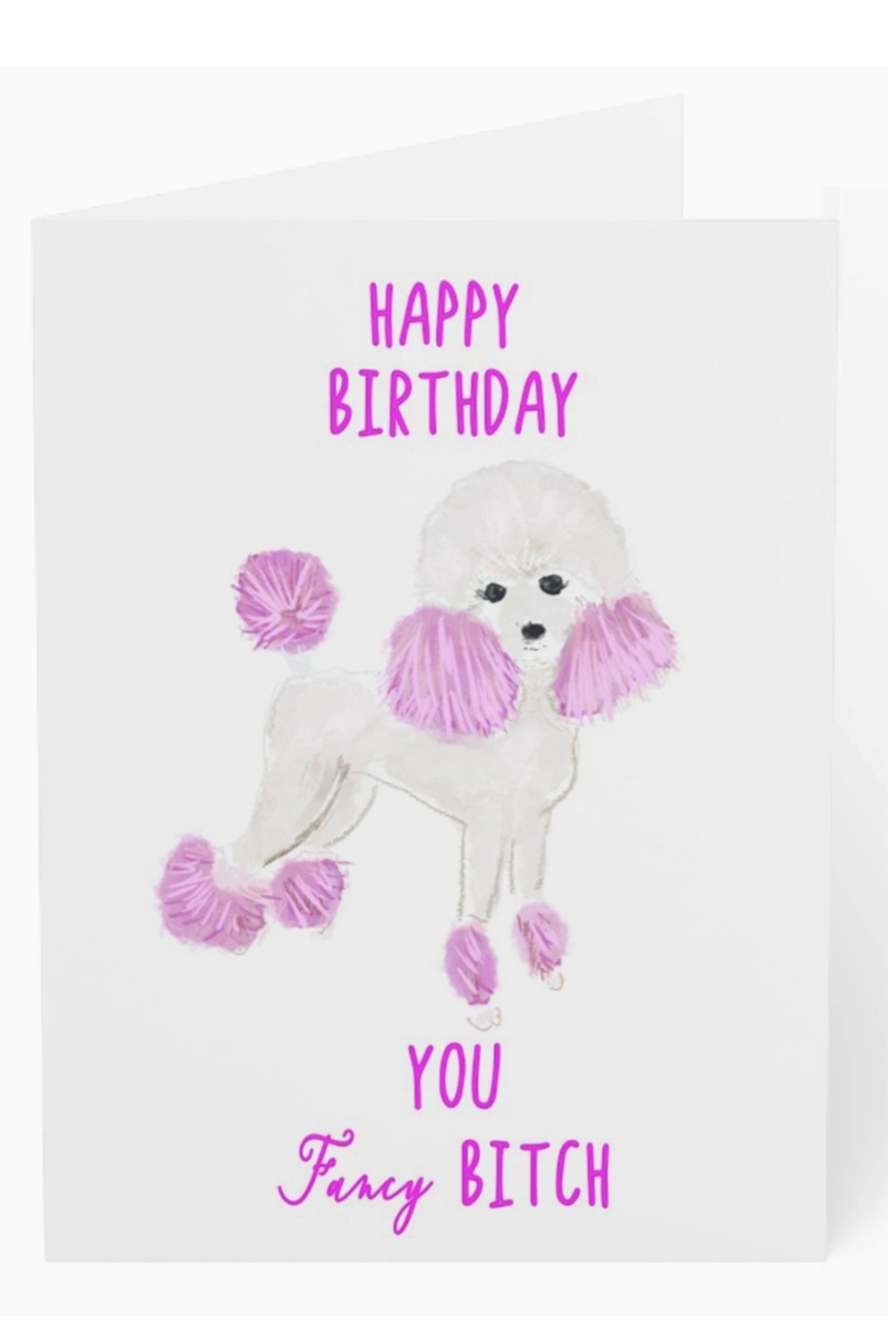 Rebecca Single Birthday Greeting Card - Fancy B
