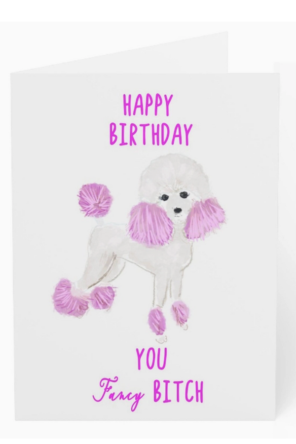 Rebecca Single Birthday Greeting Card - Fancy B