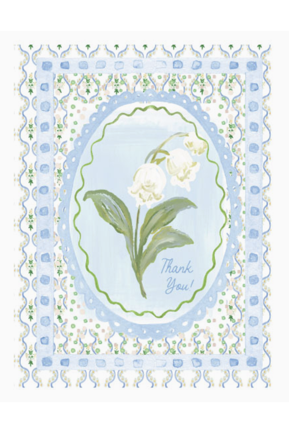 Rebecca Single Thank You Greeting Card - Lillys