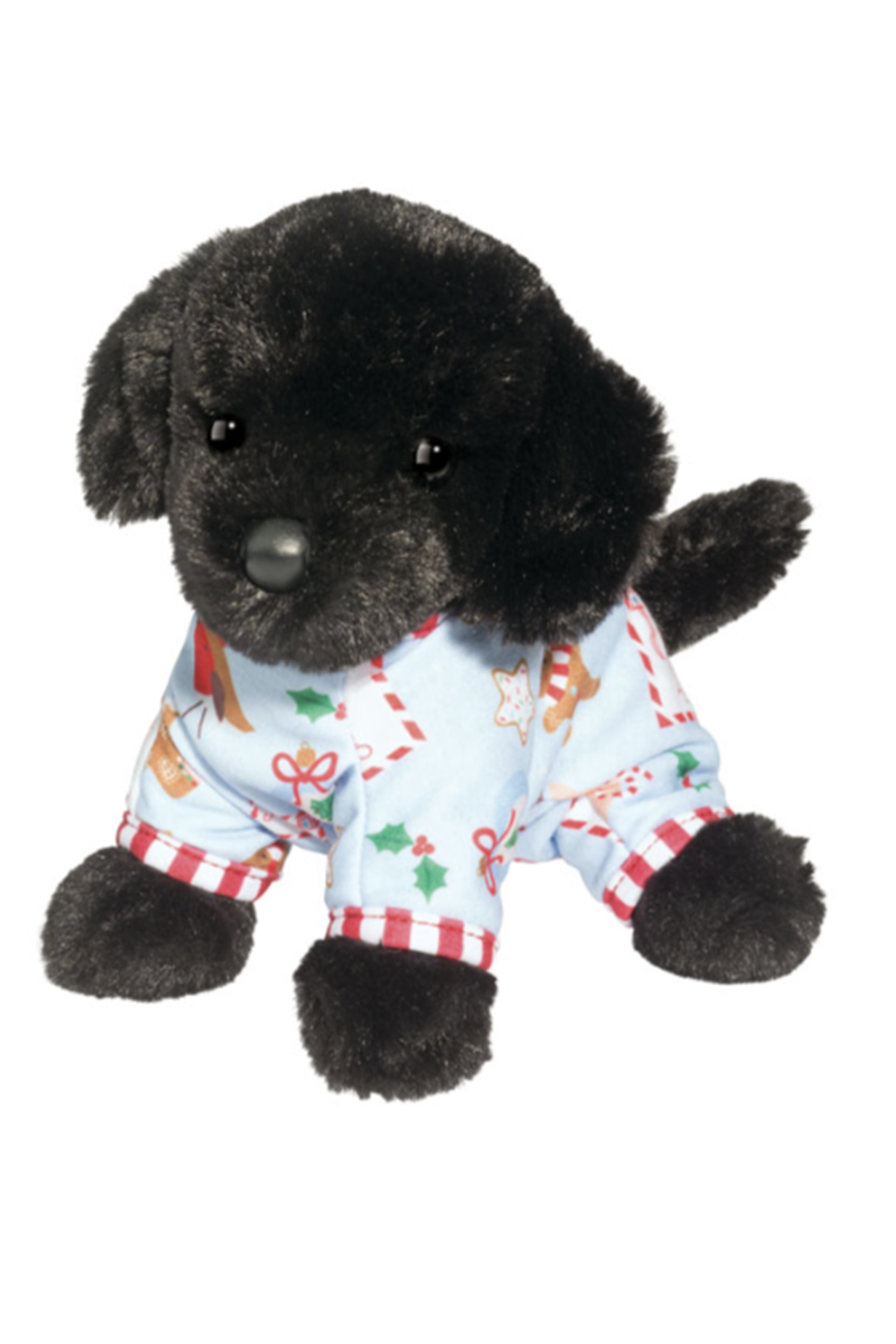 DG Toy - Black Lab with Holiday PJs SMALL