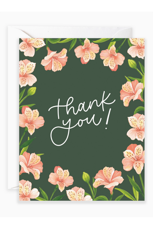 Isabella Single Thank You Card - LILLIES
