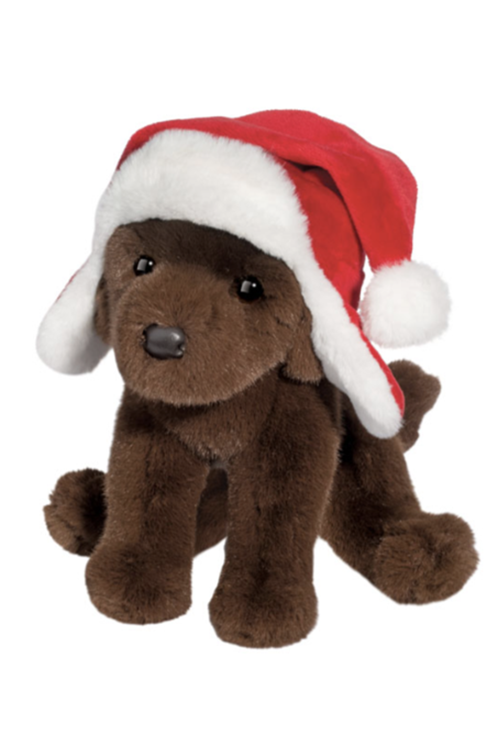 DG Toy - Chocolate Lab in Santa Bomber Hat