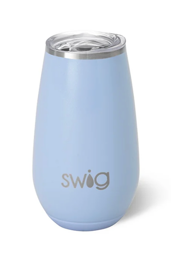 Modern Stemless Flute - Shimmer Periwinkle
