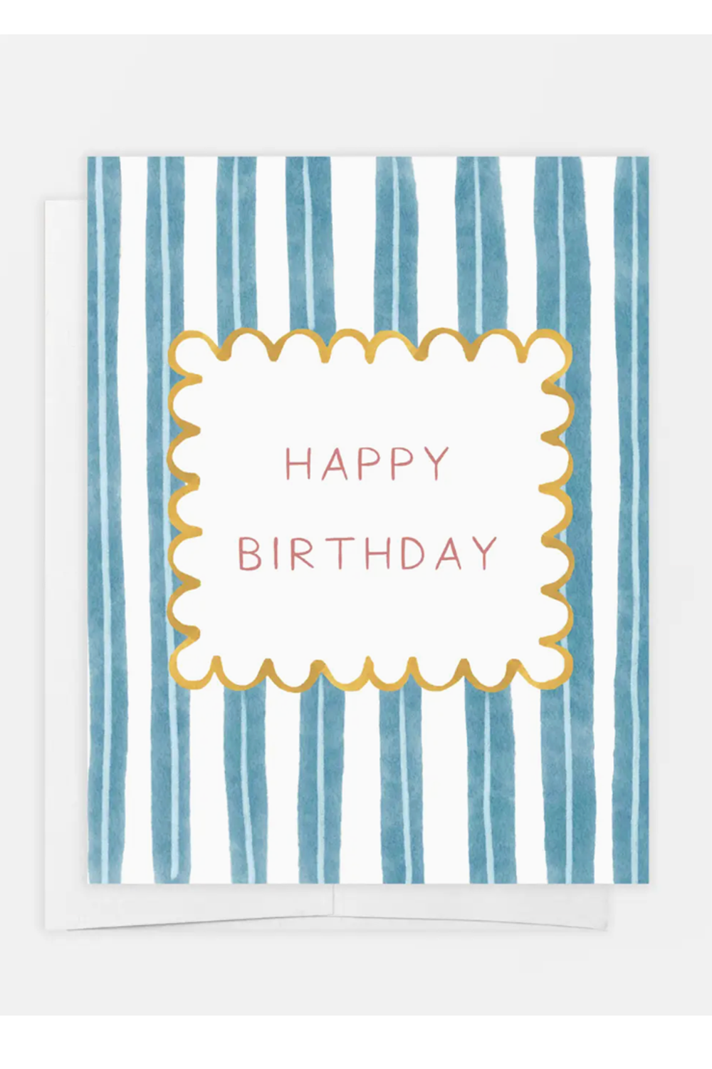 EO Birthday Greeting Card - Striped Scallop