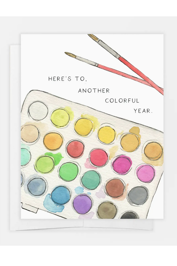 EO Birthday Greeting Card - Colorful Year