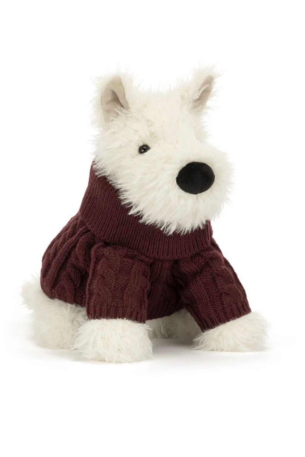 JELLYCAT Munro Scottie Dog in Winter Jumper Outfit