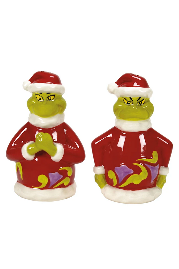Naughty & Nice Grinch Salt & Pepper Shakers