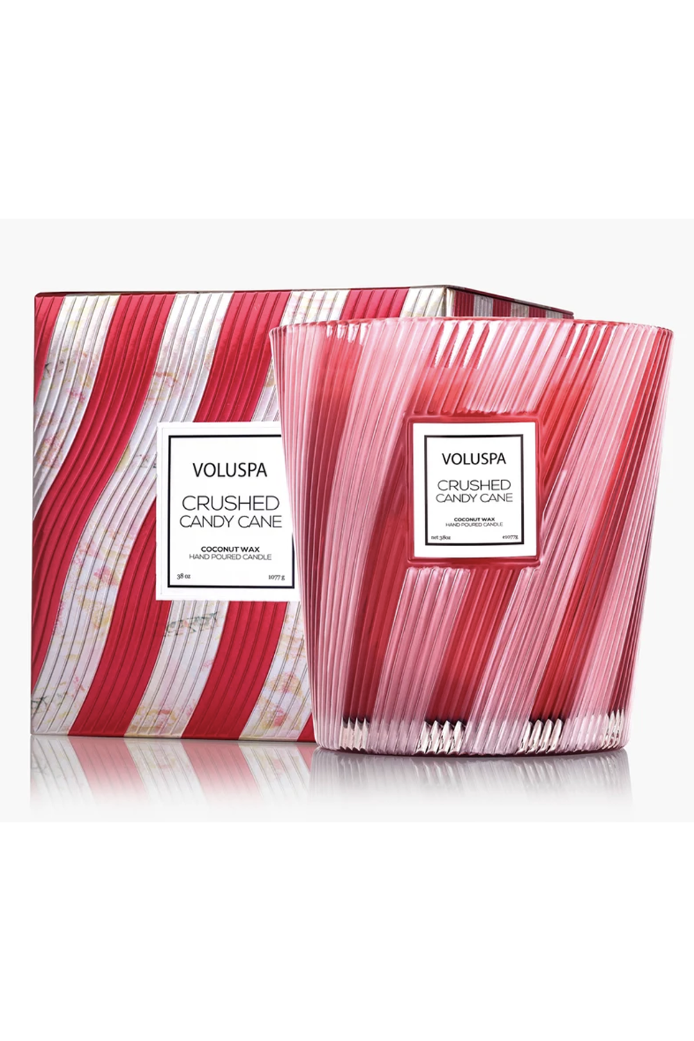 Voluspa 3 Wick Hearth Candle - Crushed Candy Cane