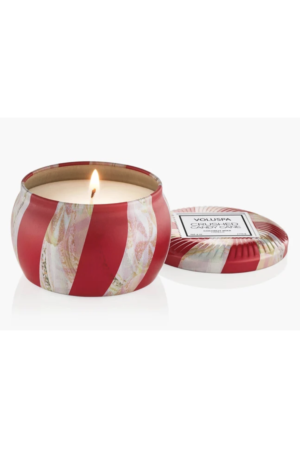Voluspa Mini Tin Candle - Crushed Candy Cane
