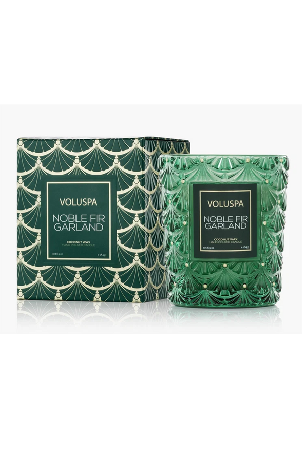 Voluspa Classic Small Boxed Candle - Noble Fir Garland