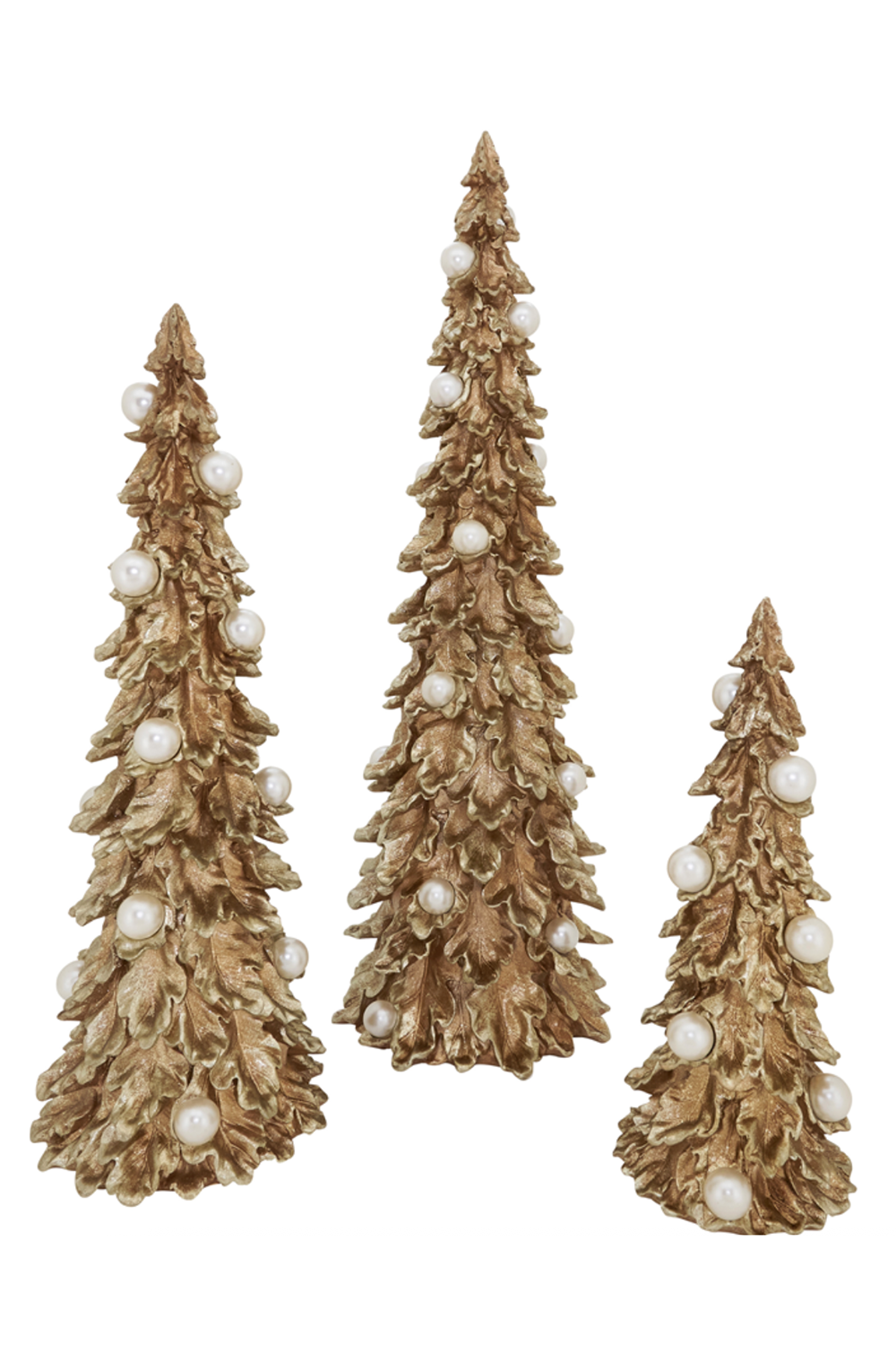 Gold Tree with Pearls Figure