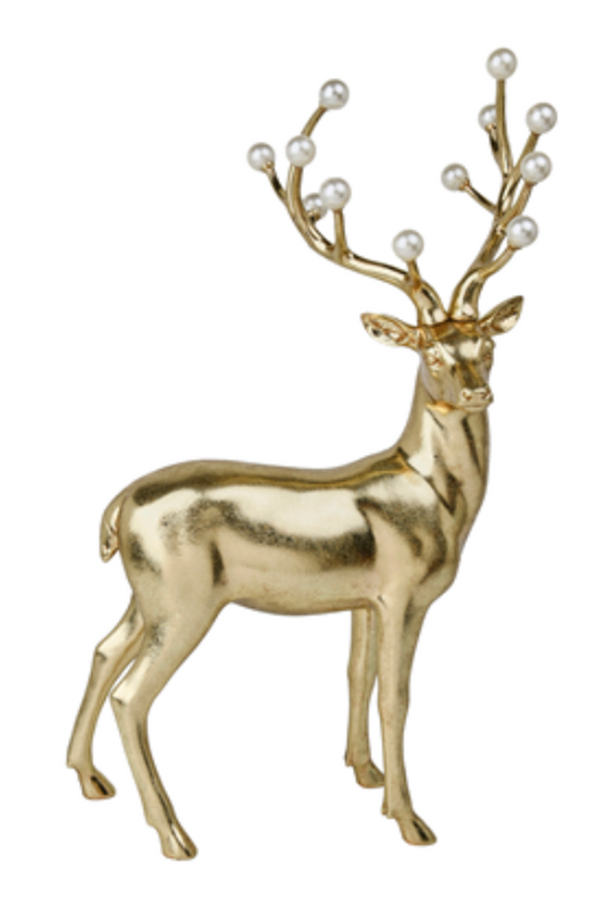 Pearl Antler Gold Reindeer