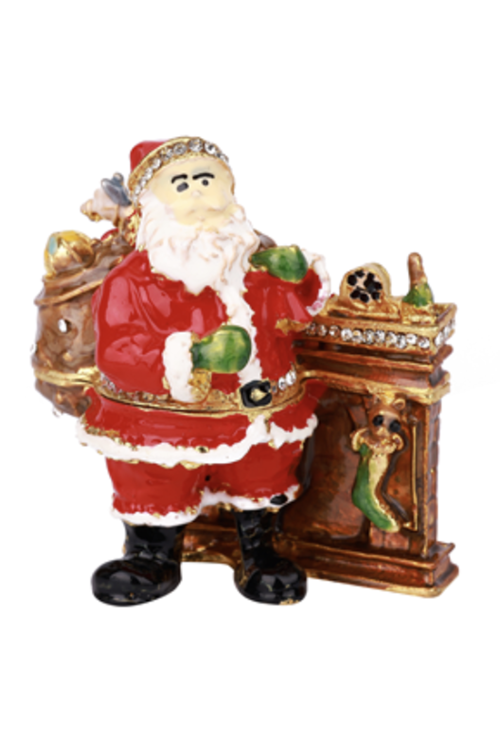 Mini Trinket Box - Santa