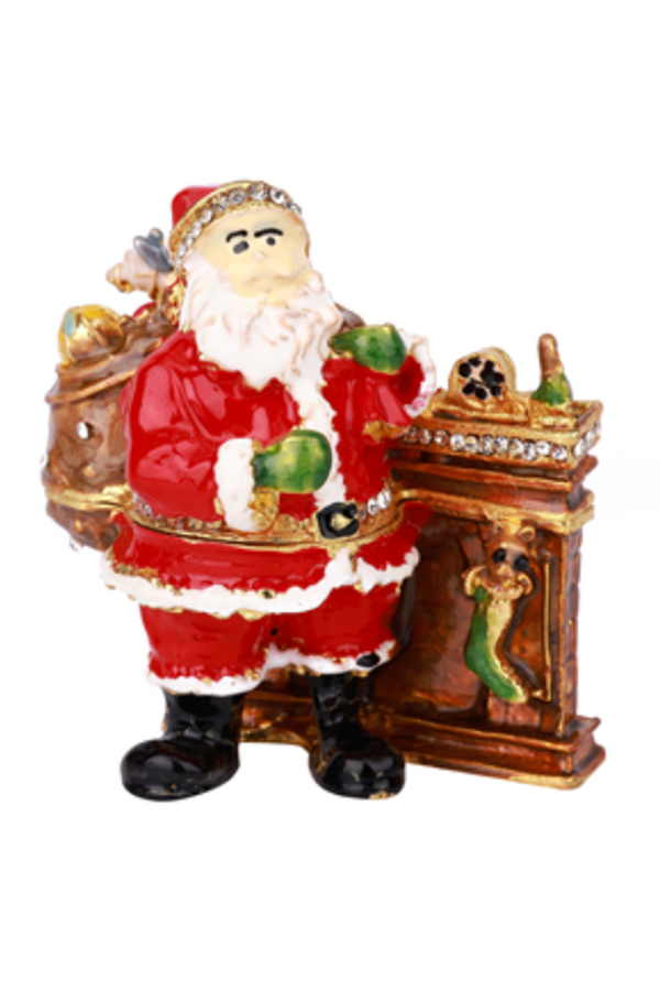 Mini Trinket Box - Santa