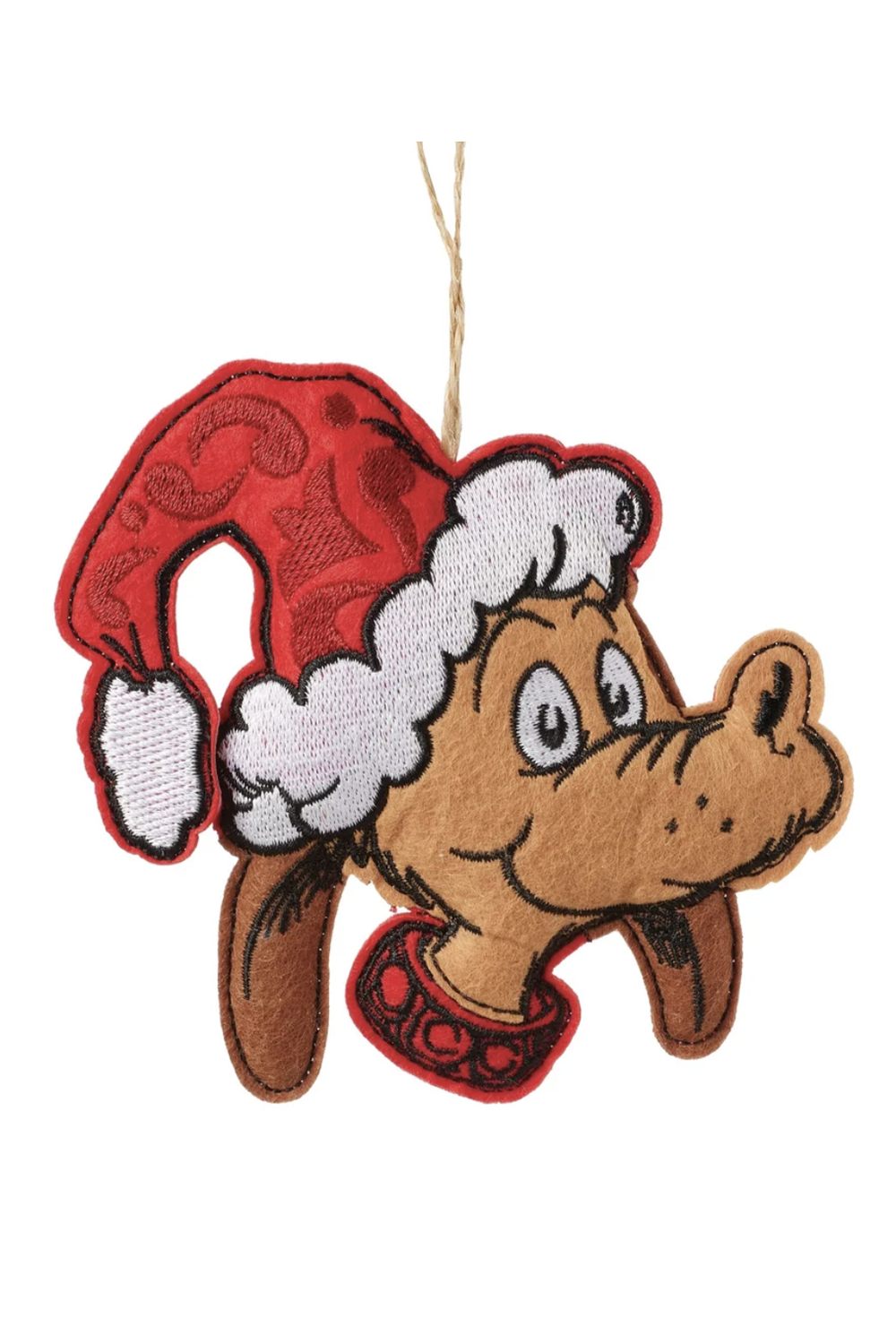 Soft Ornament - Felt Max in Santa Hat