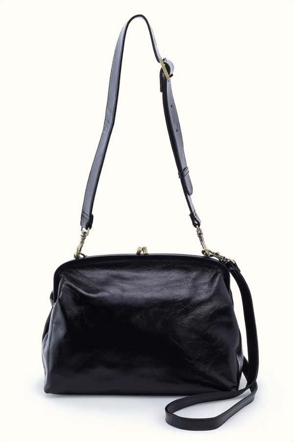 Alba Frame Large Shoulder Bag - Black