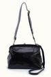 Alba Frame Large Shoulder Bag - Black