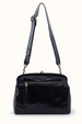 Alba Frame Large Shoulder Bag - Black