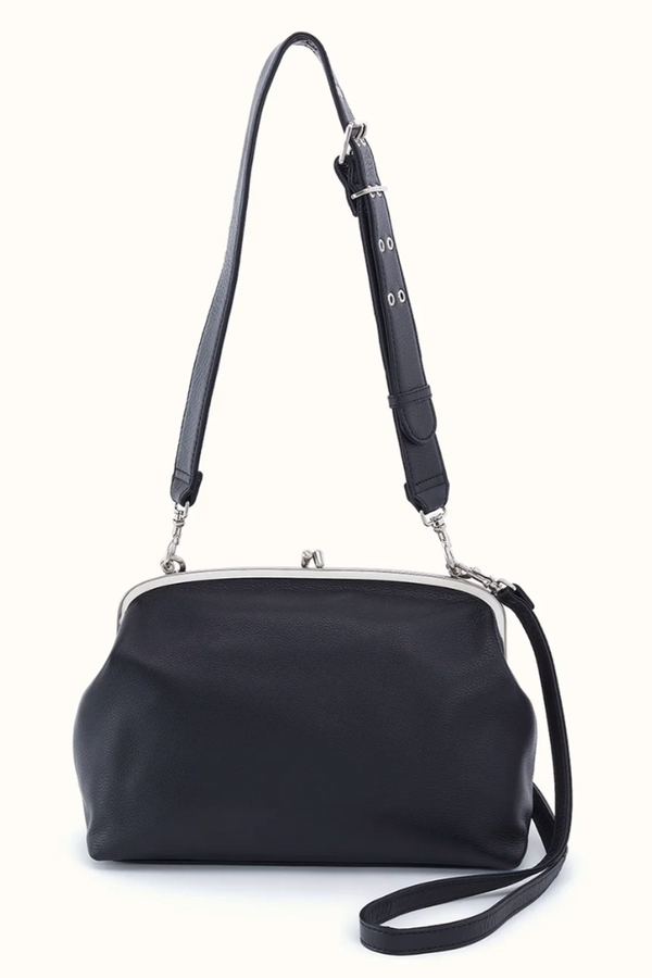 Alba Frame Large Shoulder Bag - Velvet Hide Black