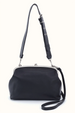 Alba Frame Large Shoulder Bag - Velvet Hide Black
