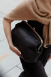 Alba Frame Large Shoulder Bag - Velvet Hide Black