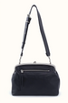Alba Frame Large Shoulder Bag - Velvet Hide Black