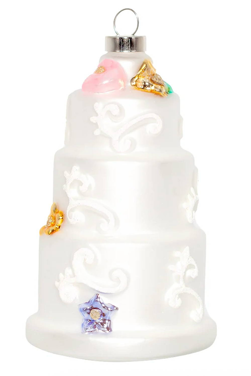 Glass Ornament - Three Tiered Wedding Cake