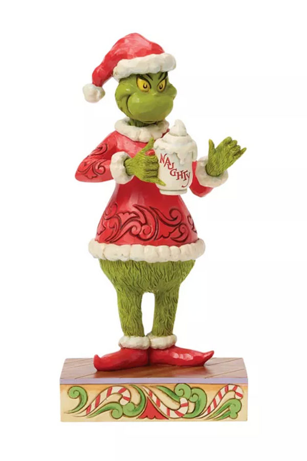 Jim Shore Figure - Grinch with Hot Chocolate
