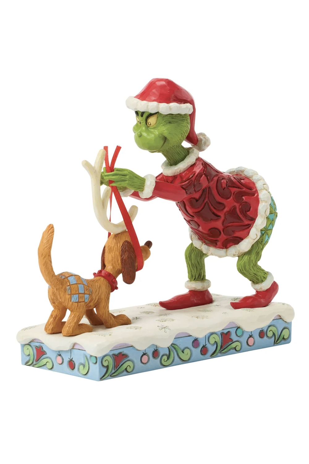 Jim Shore Figure - Grinch Tying Antlers