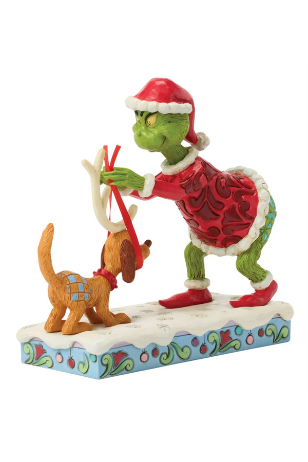 Jim Shore Figure - Grinch Tying Antlers
