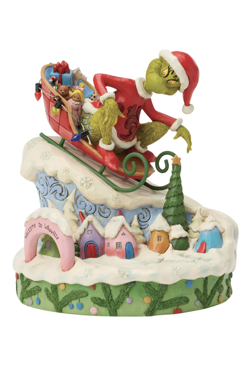 Jim Shore Figure - Large Grinch on Sled