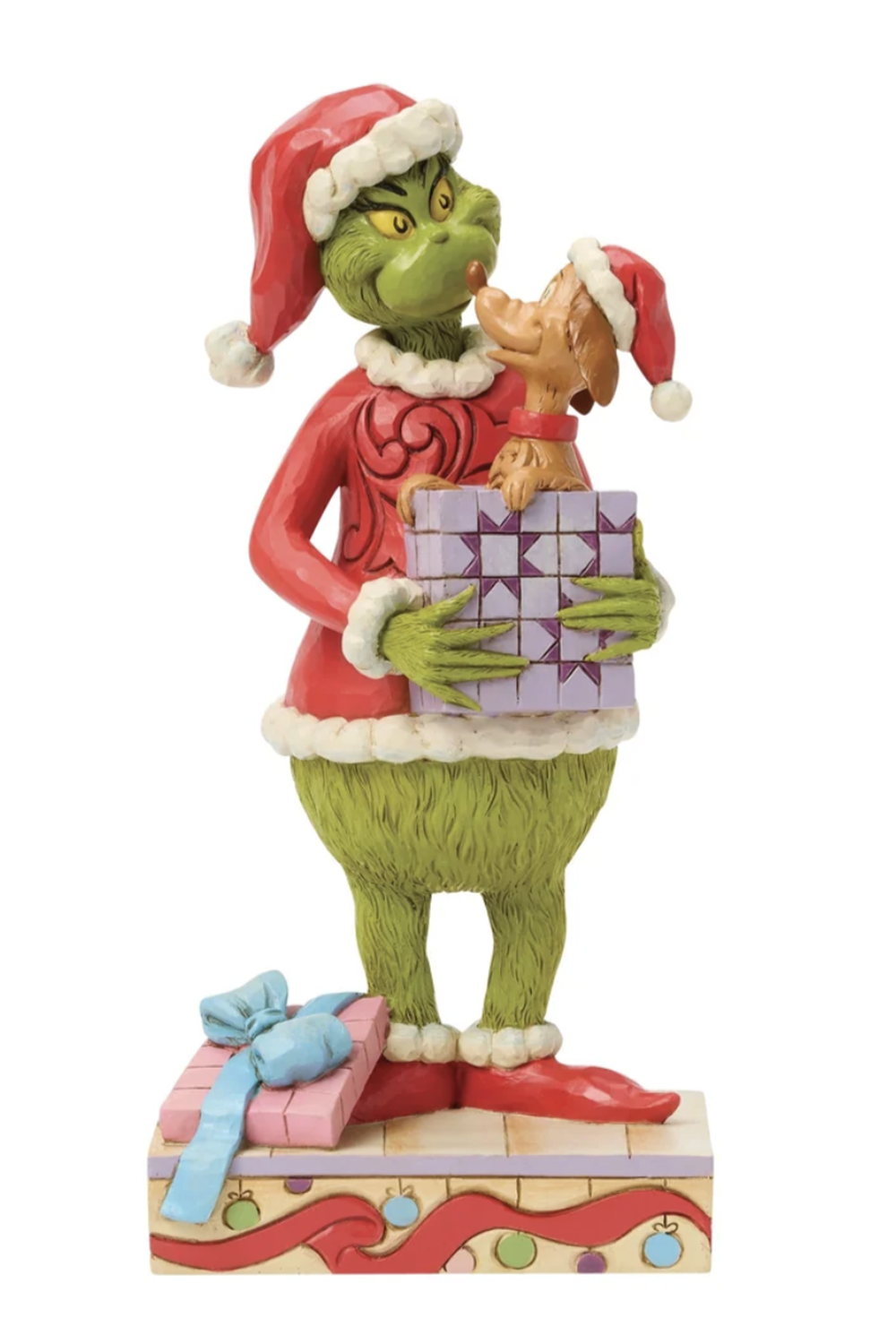 Jim Shore Figure - Grinch Holding Gift
