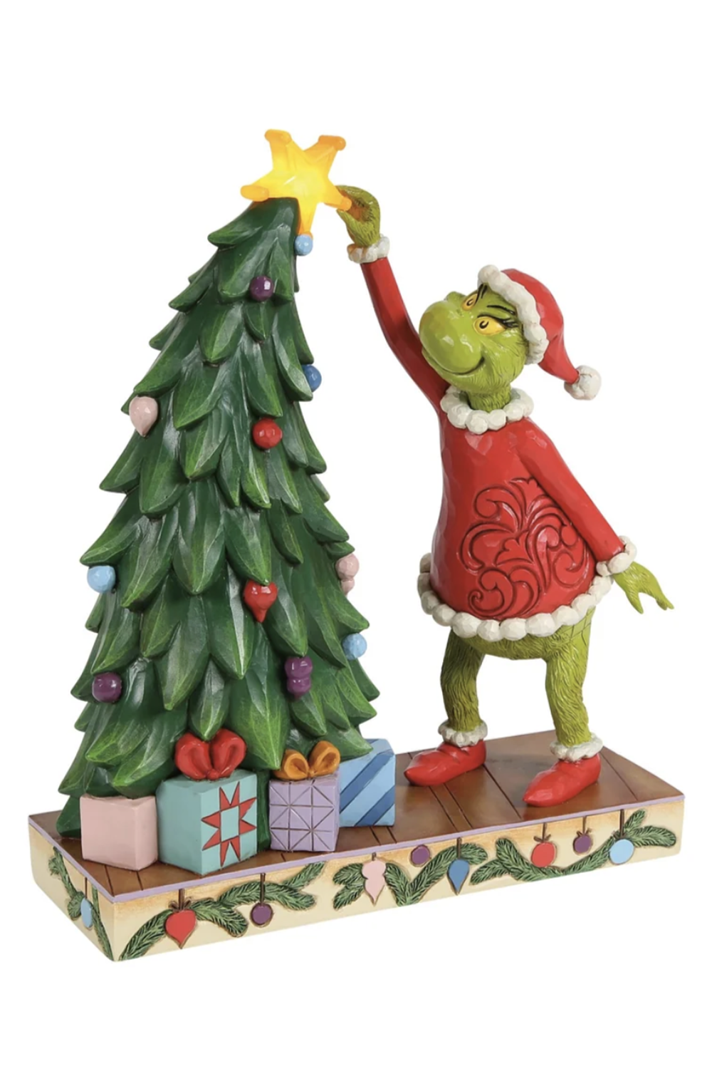 Jim Shore Figure - Grinch with Star on Tree Special Edition
