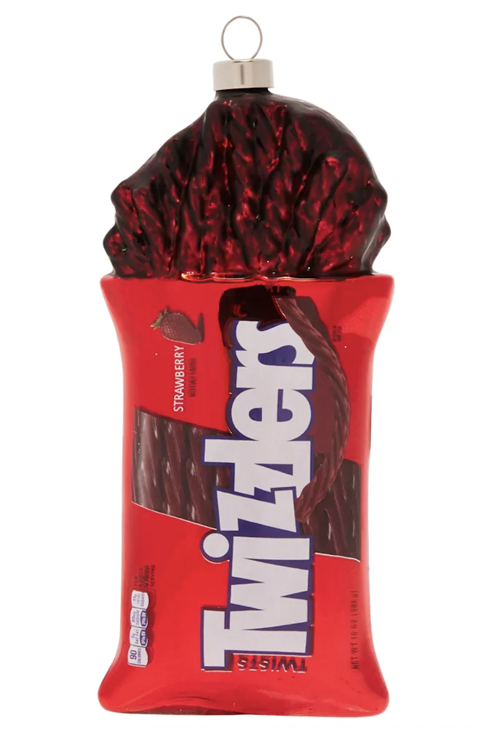 Glass Ornament - Bag of Twizzlers