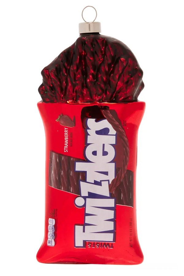 Glass Ornament - Bag of Twizzlers