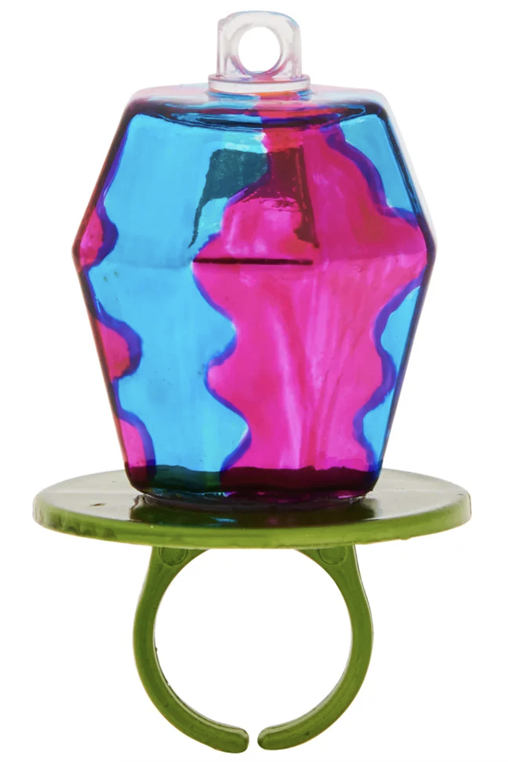 Glass Ornament - Twisted Berry Blast Ring Pop