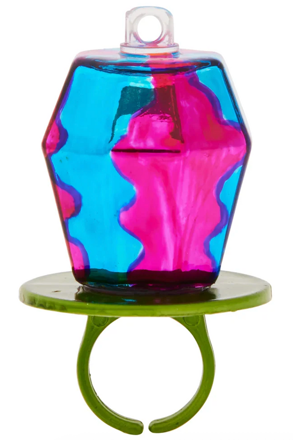 Glass Ornament - Twisted Berry Blast Ring Pop