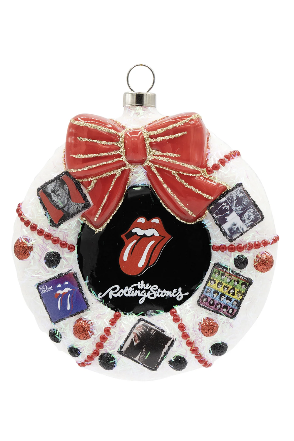Glass Ornament - Rolling Stones Rocking Wreath
