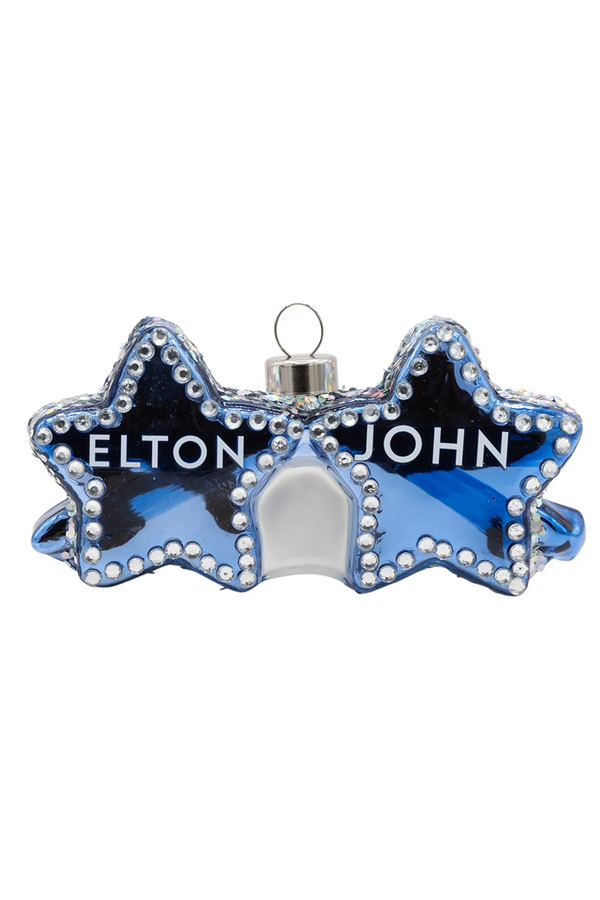 Glass Ornament - Elton John Shining Sunglasses