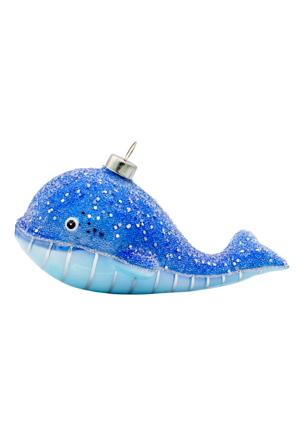 Glass Ornament - Pretty Blue Whale
