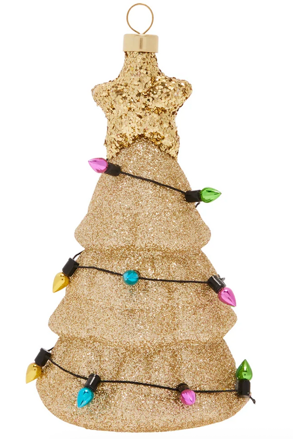 Glass Ornament - Underwater Christmas Tree Sand Castle