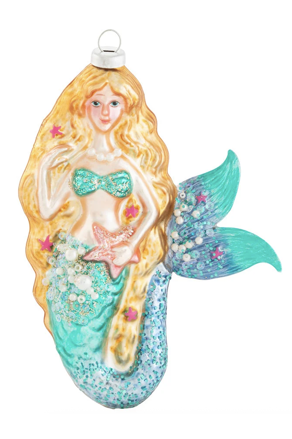 Glass Ornament - Sea Siren Mermaid