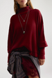 FP Moon Daisy Turtleneck Twofer - Cabernet