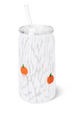 Swig Charm Drinking Glass - Pumpkin