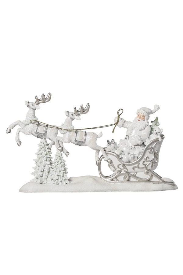 RM Pearlized Santa in Sleigh