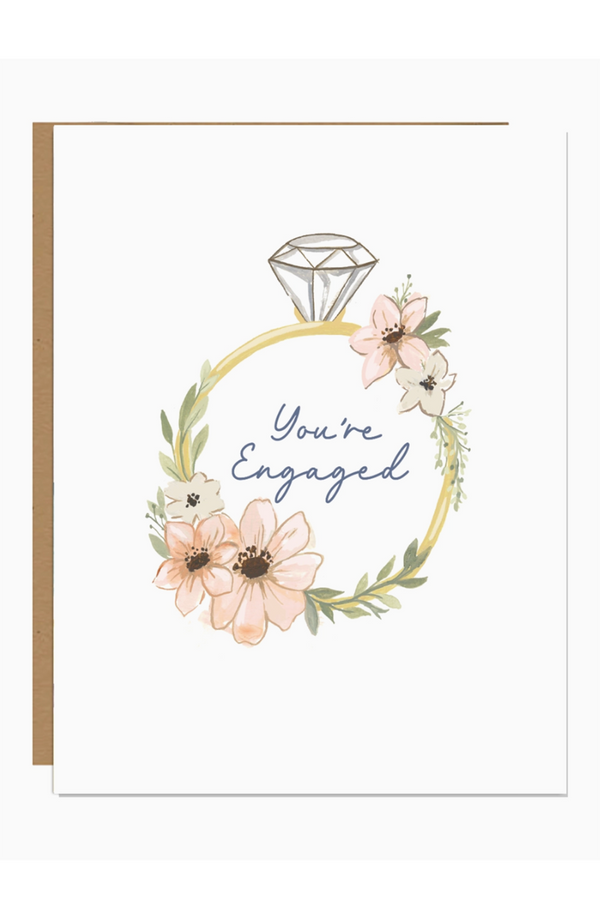 JFS Engagement Greeting Card - Ring You're Engaged!