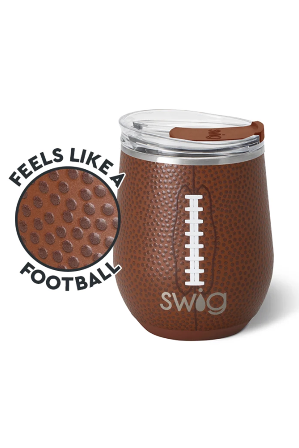 Modern Stemless Wine Tumbler - Football